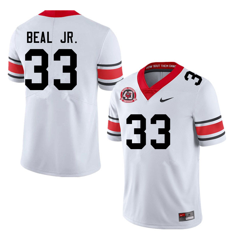 Men #33 Robert Beal Jr. Georgia Bulldogs College Football Jerseys Sale-40th Anniversary